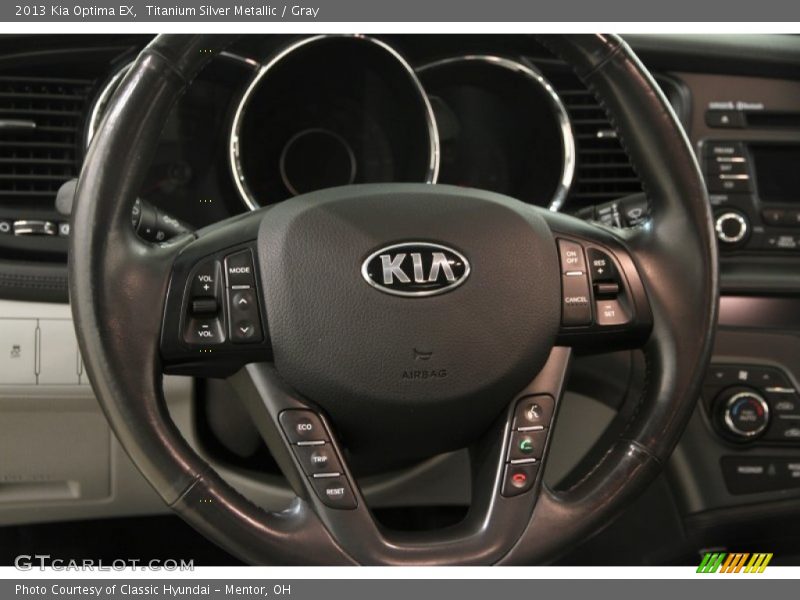 Titanium Silver Metallic / Gray 2013 Kia Optima EX