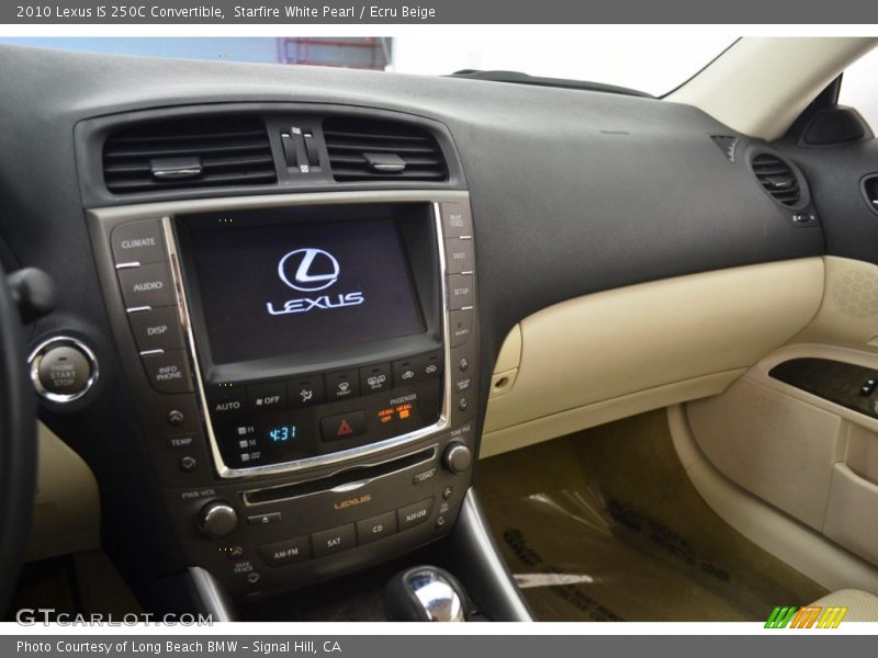 Starfire White Pearl / Ecru Beige 2010 Lexus IS 250C Convertible