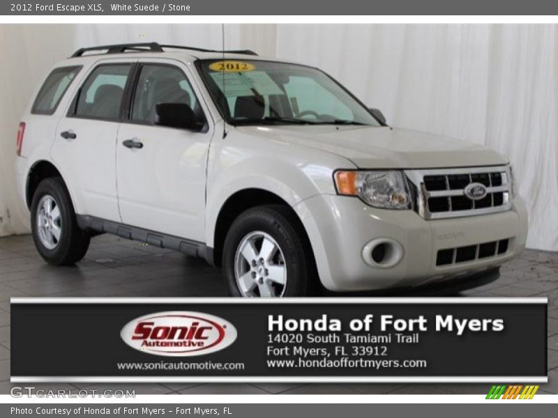 White Suede / Stone 2012 Ford Escape XLS