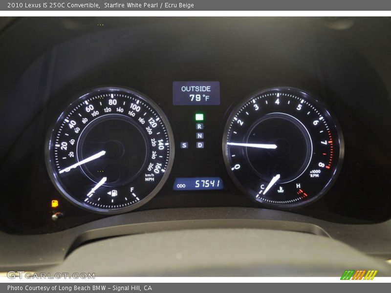 Starfire White Pearl / Ecru Beige 2010 Lexus IS 250C Convertible