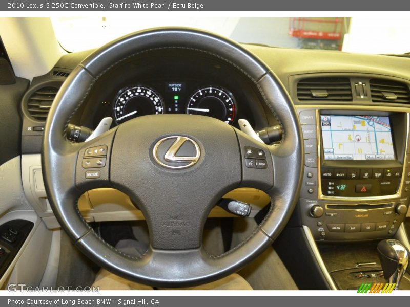 Starfire White Pearl / Ecru Beige 2010 Lexus IS 250C Convertible