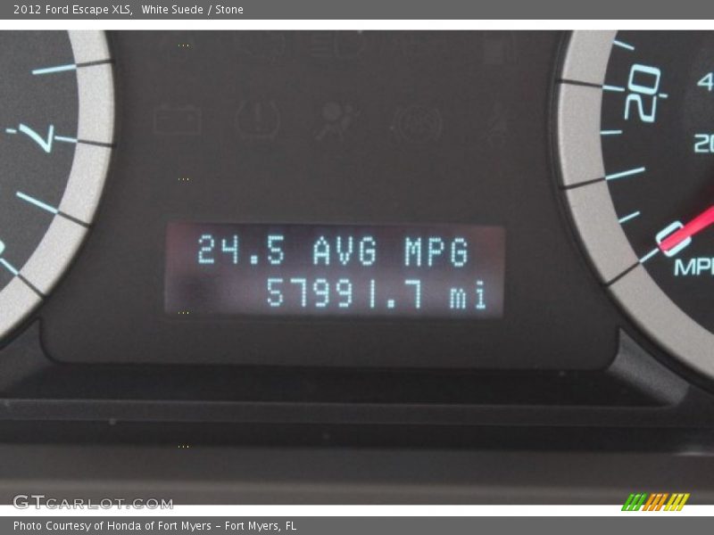White Suede / Stone 2012 Ford Escape XLS