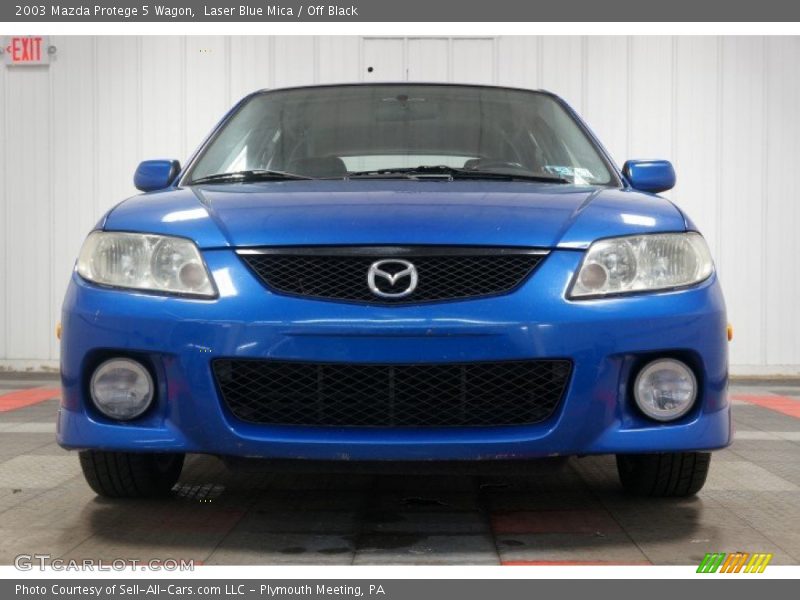 Laser Blue Mica / Off Black 2003 Mazda Protege 5 Wagon