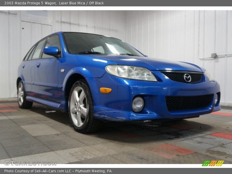 Laser Blue Mica / Off Black 2003 Mazda Protege 5 Wagon