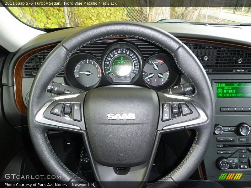 Fjord Blue Metallic / Jet Black 2011 Saab 9-5 Turbo4 Sedan