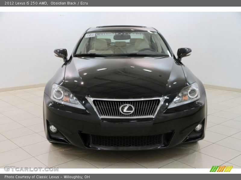Obsidian Black / Ecru 2012 Lexus IS 250 AWD