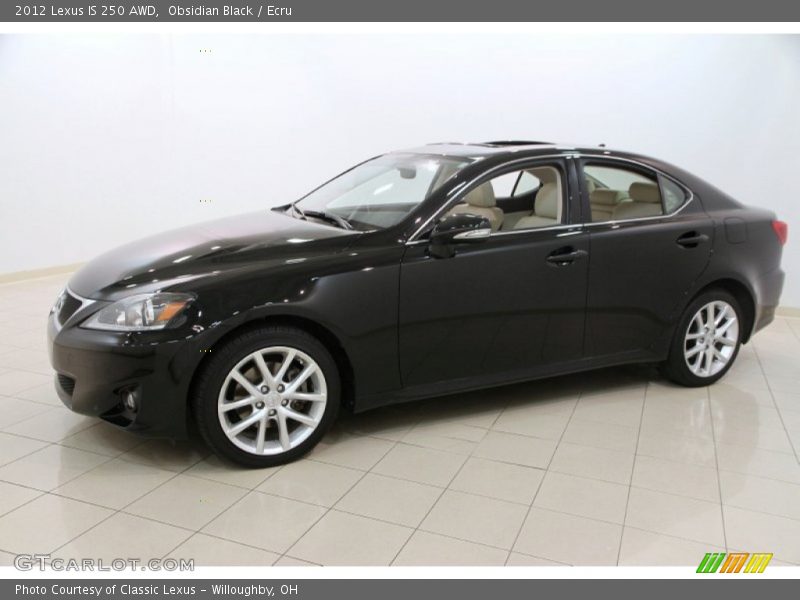 Obsidian Black / Ecru 2012 Lexus IS 250 AWD