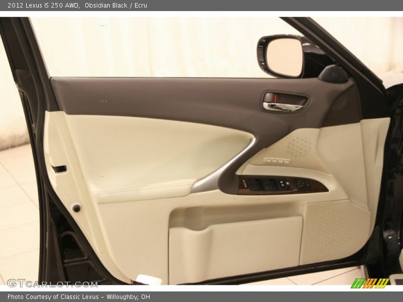 Obsidian Black / Ecru 2012 Lexus IS 250 AWD