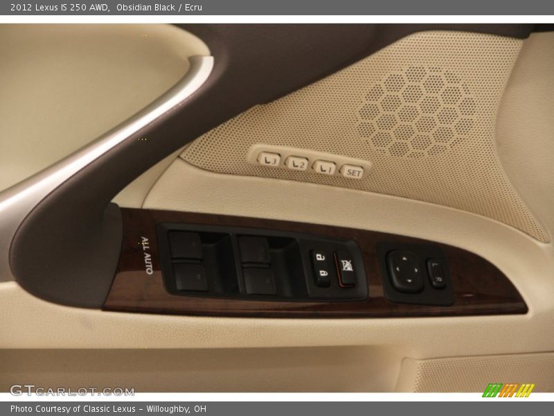 Obsidian Black / Ecru 2012 Lexus IS 250 AWD