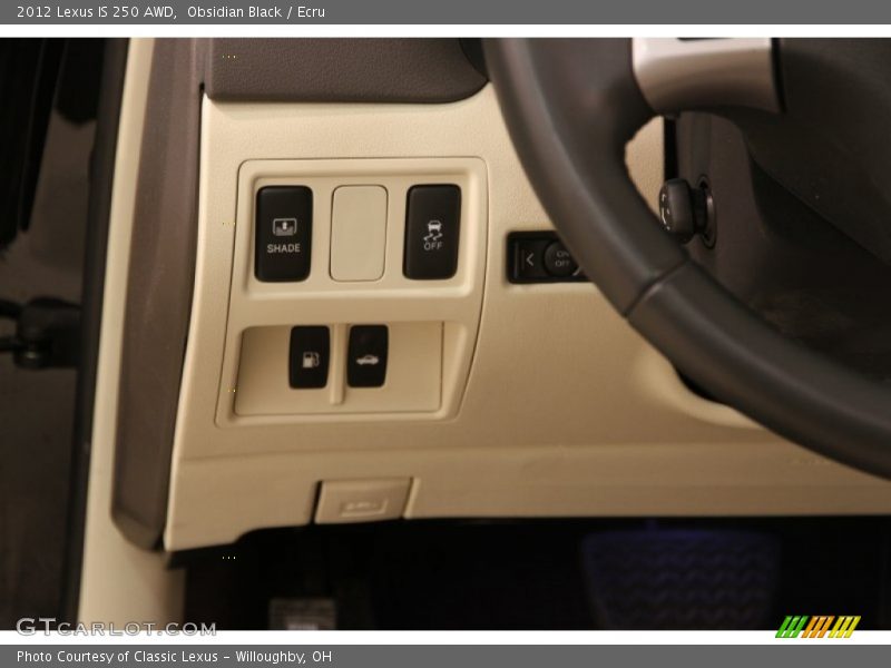 Obsidian Black / Ecru 2012 Lexus IS 250 AWD