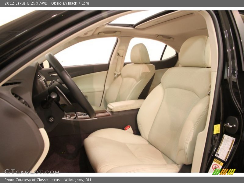 Obsidian Black / Ecru 2012 Lexus IS 250 AWD