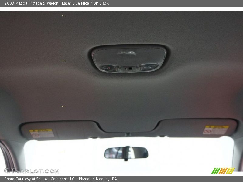 Laser Blue Mica / Off Black 2003 Mazda Protege 5 Wagon