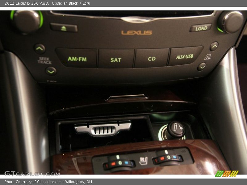 Obsidian Black / Ecru 2012 Lexus IS 250 AWD