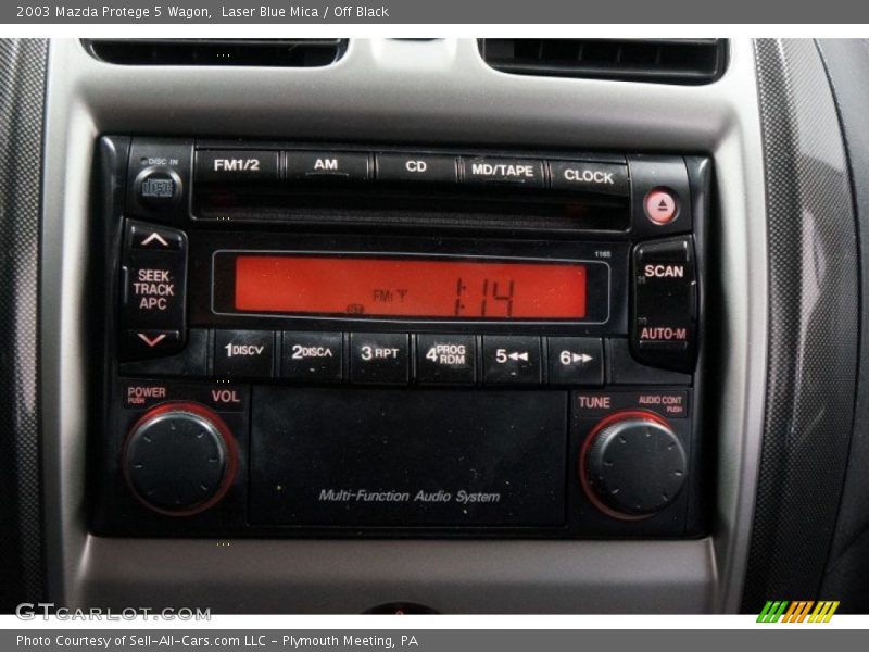 Controls of 2003 Protege 5 Wagon