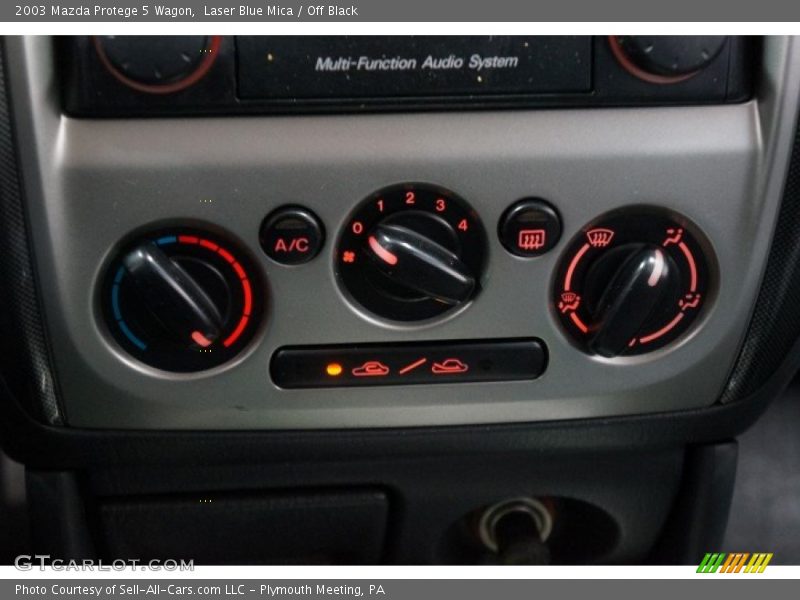 Controls of 2003 Protege 5 Wagon