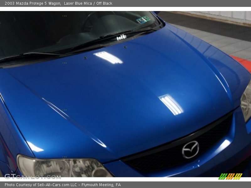 Laser Blue Mica / Off Black 2003 Mazda Protege 5 Wagon