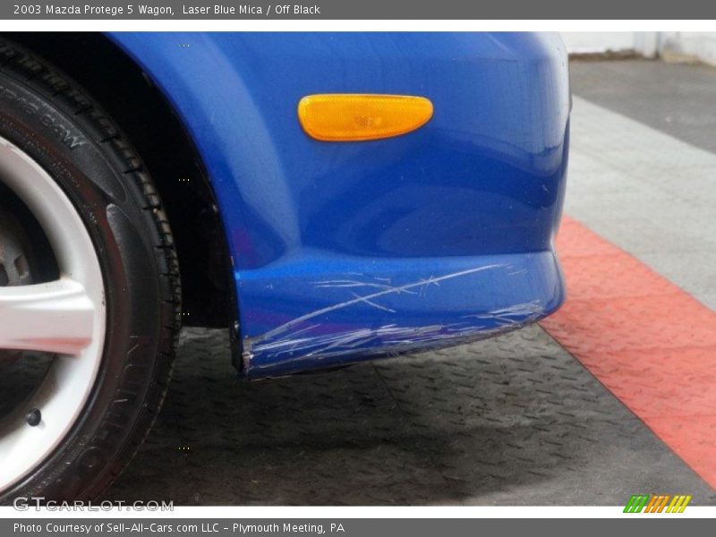 Laser Blue Mica / Off Black 2003 Mazda Protege 5 Wagon