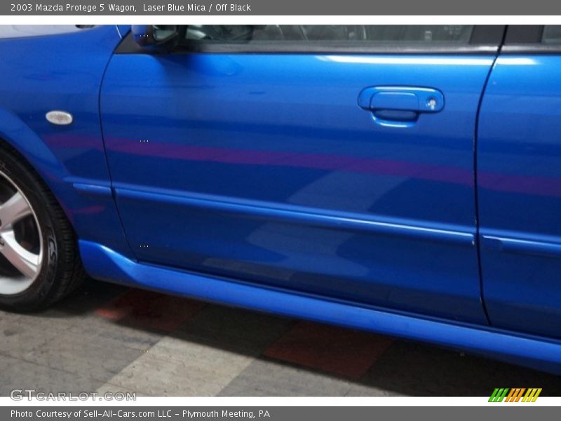 Laser Blue Mica / Off Black 2003 Mazda Protege 5 Wagon