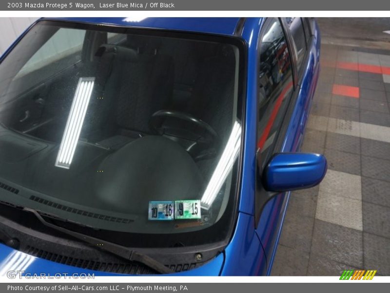 Laser Blue Mica / Off Black 2003 Mazda Protege 5 Wagon