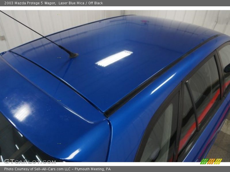 Laser Blue Mica / Off Black 2003 Mazda Protege 5 Wagon