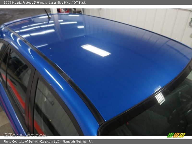 Laser Blue Mica / Off Black 2003 Mazda Protege 5 Wagon