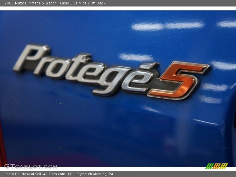 Laser Blue Mica / Off Black 2003 Mazda Protege 5 Wagon