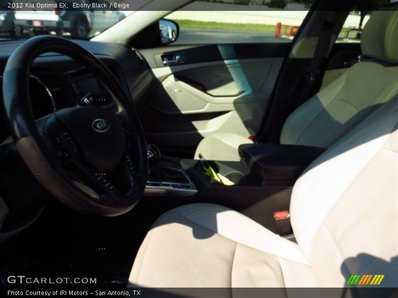 Ebony Black / Beige 2012 Kia Optima EX