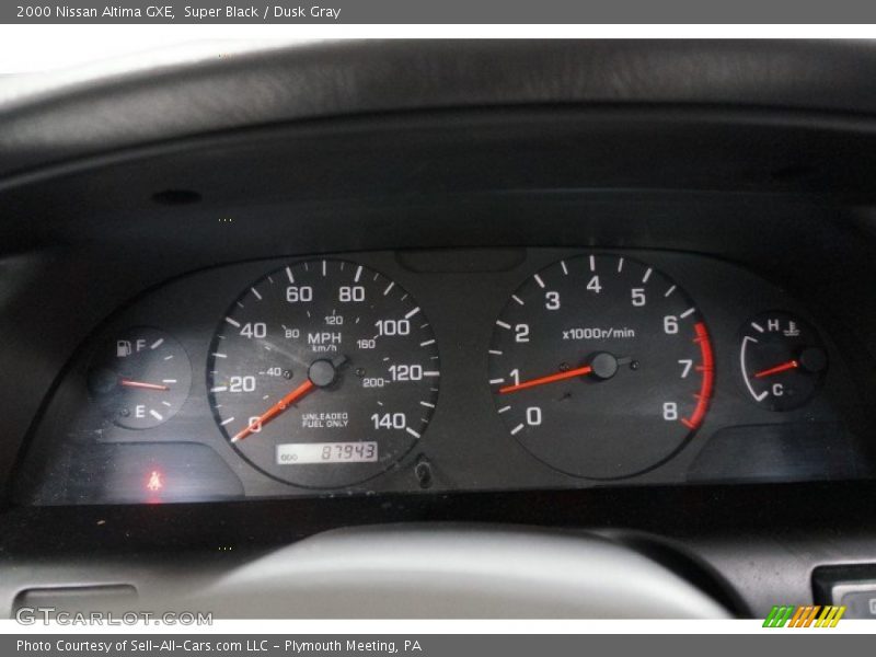 Super Black / Dusk Gray 2000 Nissan Altima GXE