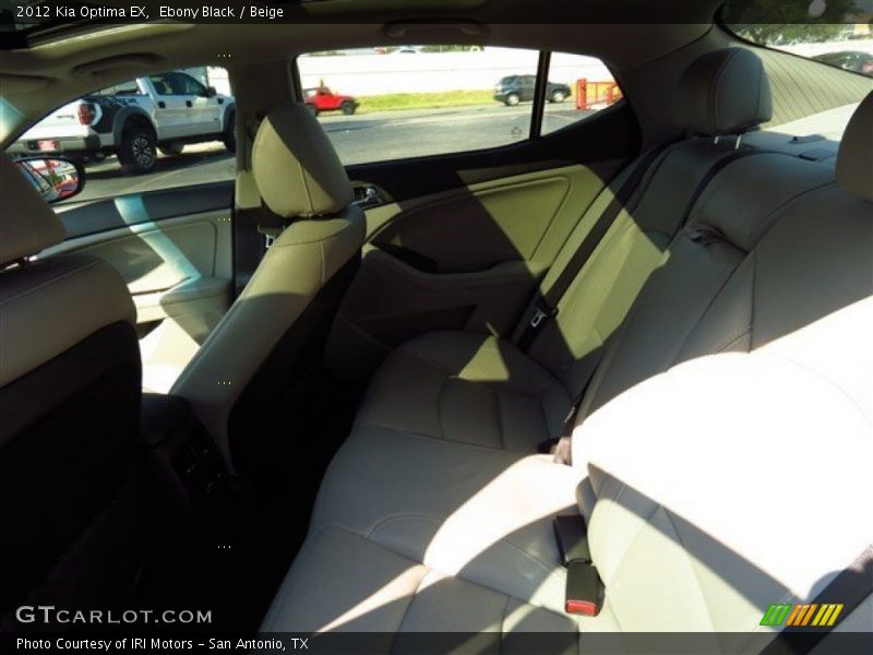 Ebony Black / Beige 2012 Kia Optima EX