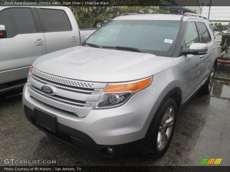 Ingot Silver / Charcoal Black 2015 Ford Explorer Limited 4WD