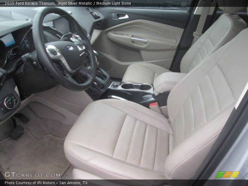 Ingot Silver Metallic / Medium Light Stone 2015 Ford Escape Titanium