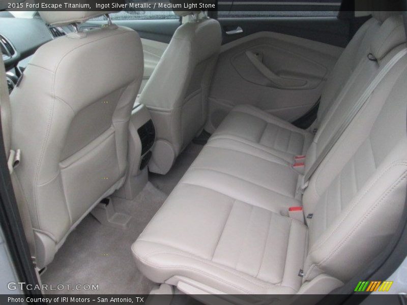 Ingot Silver Metallic / Medium Light Stone 2015 Ford Escape Titanium