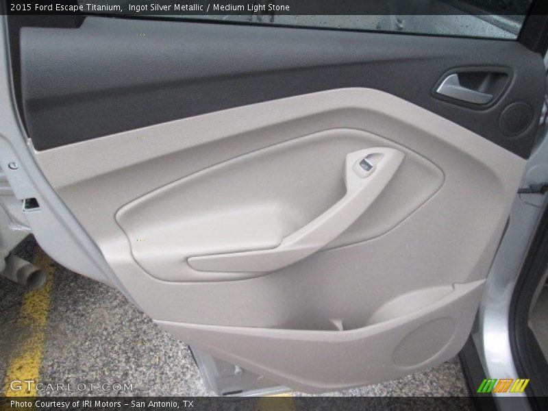 Ingot Silver Metallic / Medium Light Stone 2015 Ford Escape Titanium