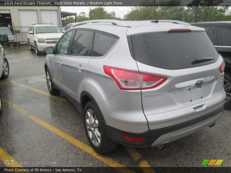 Ingot Silver Metallic / Medium Light Stone 2015 Ford Escape Titanium