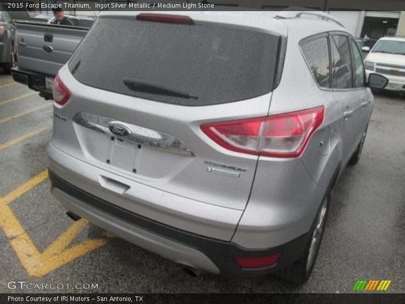 Ingot Silver Metallic / Medium Light Stone 2015 Ford Escape Titanium