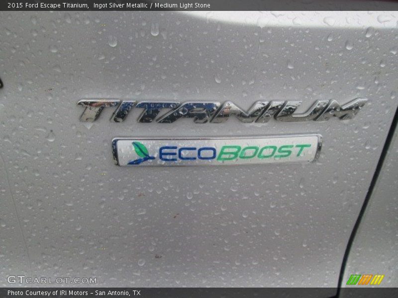 Ingot Silver Metallic / Medium Light Stone 2015 Ford Escape Titanium