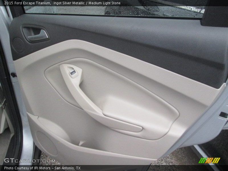Ingot Silver Metallic / Medium Light Stone 2015 Ford Escape Titanium