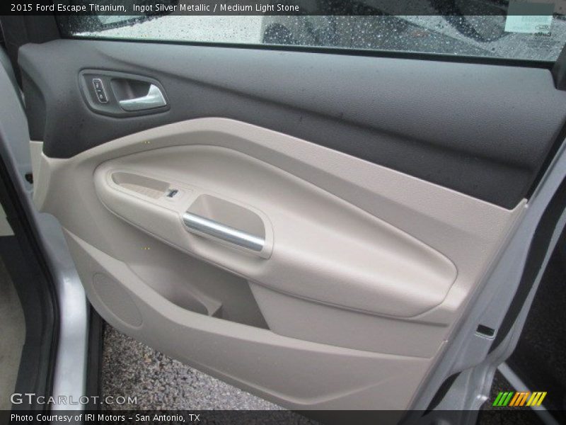 Ingot Silver Metallic / Medium Light Stone 2015 Ford Escape Titanium