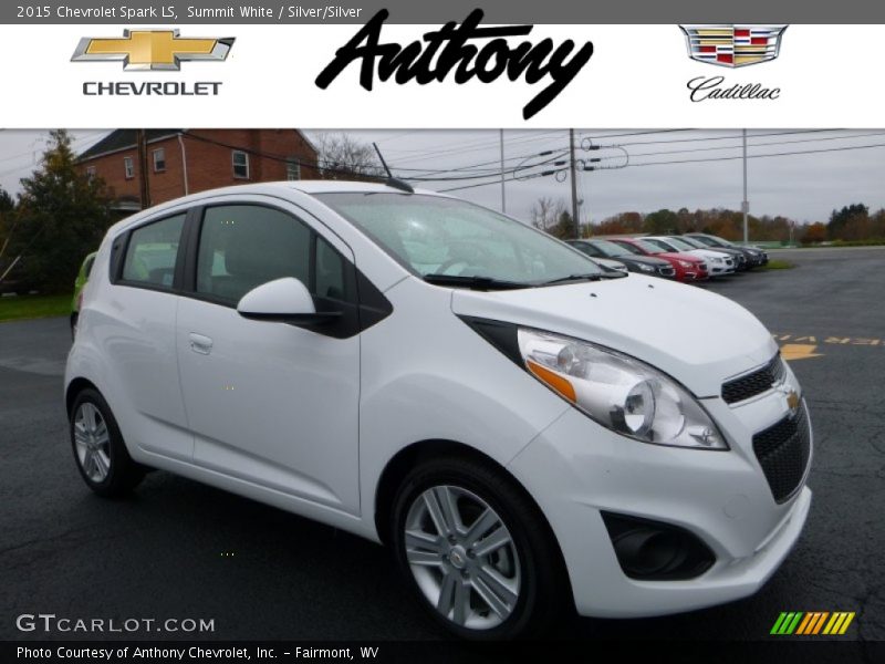 Summit White / Silver/Silver 2015 Chevrolet Spark LS