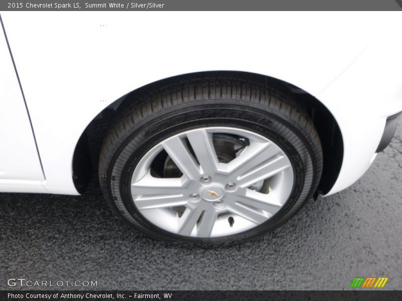 Summit White / Silver/Silver 2015 Chevrolet Spark LS