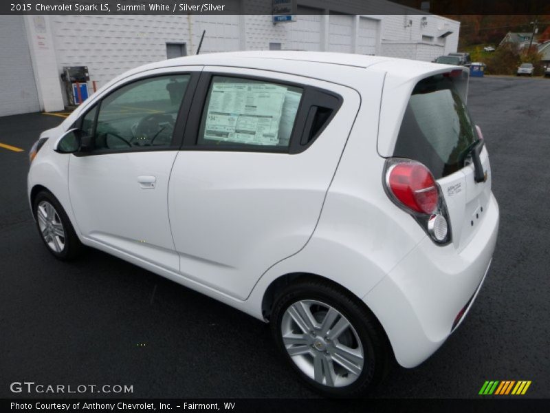 Summit White / Silver/Silver 2015 Chevrolet Spark LS