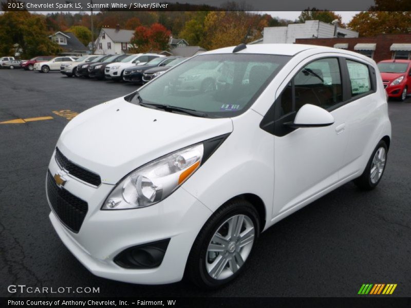 Summit White / Silver/Silver 2015 Chevrolet Spark LS