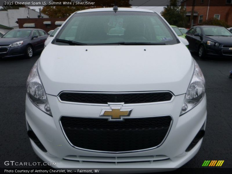 Summit White / Silver/Silver 2015 Chevrolet Spark LS
