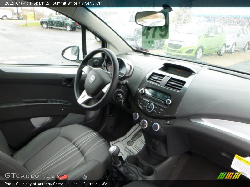 Summit White / Silver/Silver 2015 Chevrolet Spark LS