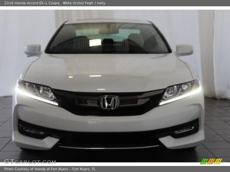 White Orchid Pearl / Ivory 2016 Honda Accord EX-L Coupe