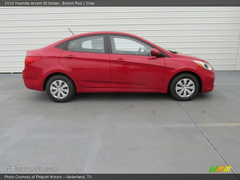 Boston Red / Gray 2016 Hyundai Accent SE Sedan