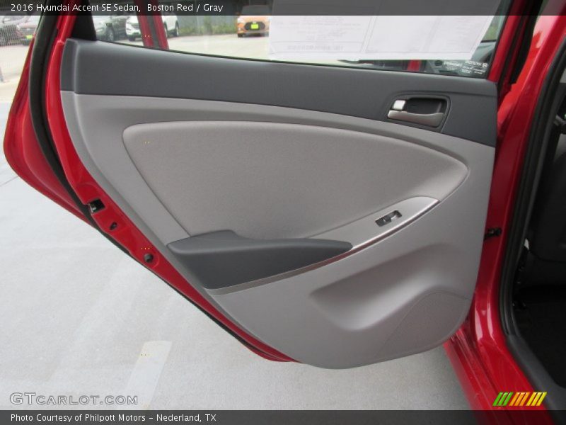 Boston Red / Gray 2016 Hyundai Accent SE Sedan