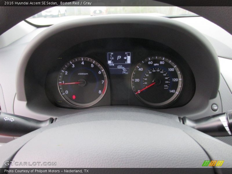 Boston Red / Gray 2016 Hyundai Accent SE Sedan