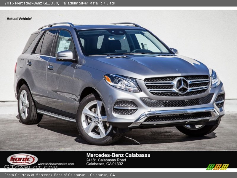 Palladium Silver Metallic / Black 2016 Mercedes-Benz GLE 350