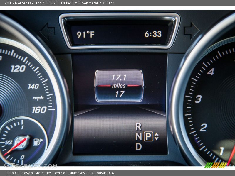 Palladium Silver Metallic / Black 2016 Mercedes-Benz GLE 350